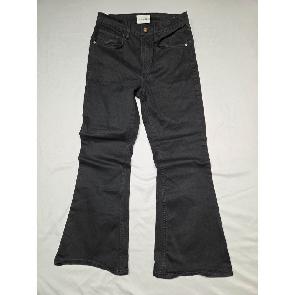 FRAME Le Crop Flare Black Women's Size 27